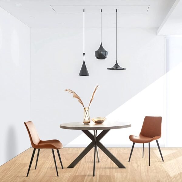 Mid-Century Modern Round Dining Table