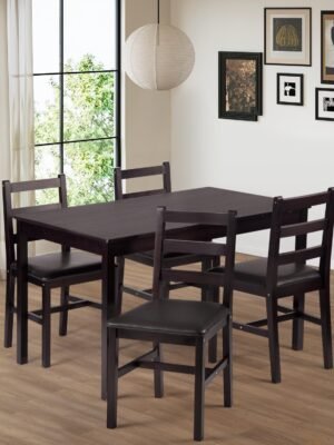 5-Piece Solid Wood Dining Set