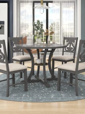 5-Piece Round Dining Set